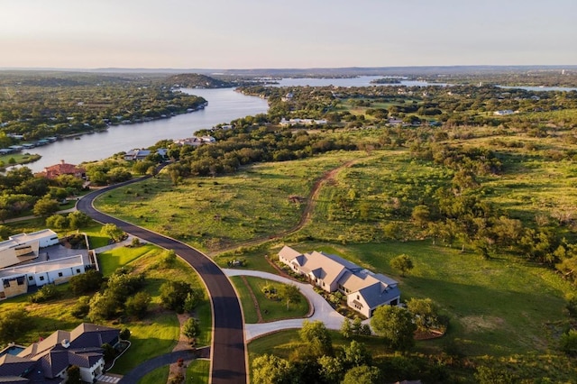 111 Rock N Robyn Trl, Horseshoe Bay, TX 78657 - aerial view of property and surrounding area featuring a large body of water