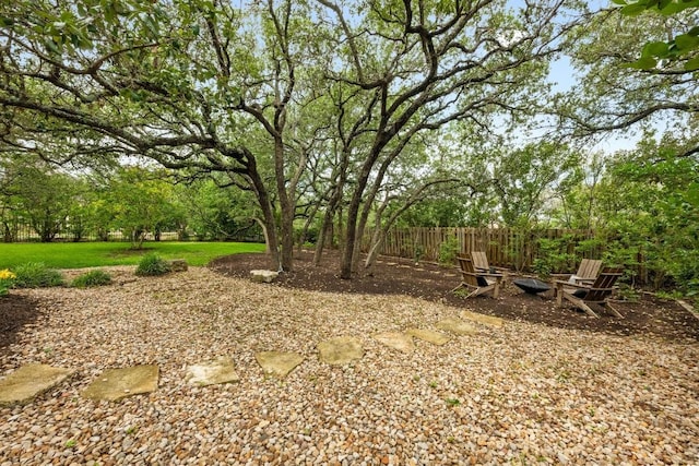 509 Explorer Dr, Lakeway, TX 78734 - view of yard featuring an outdoor fire pit