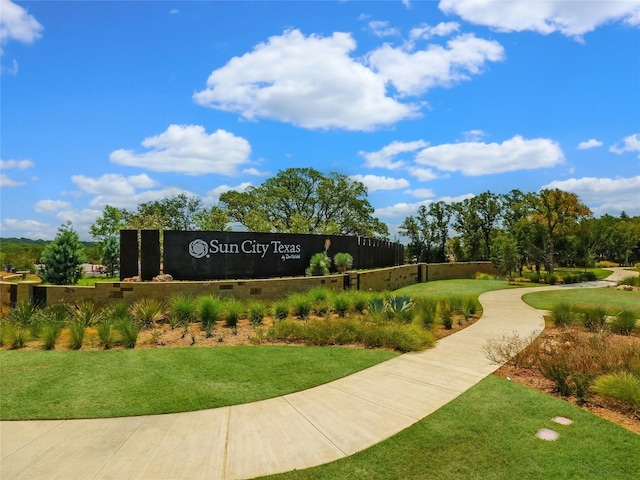 130 Enchanted Dr, Georgetown, TX 78633 - community sign with a yard