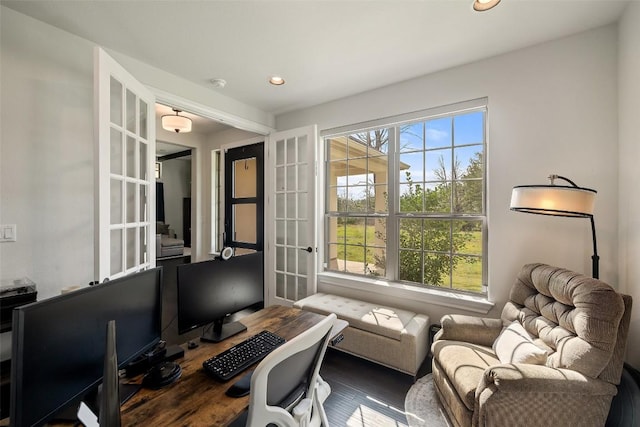 147 William Hersee Dr, Bastrop, TX 78602 - office space featuring recessed lighting and wood finished floors