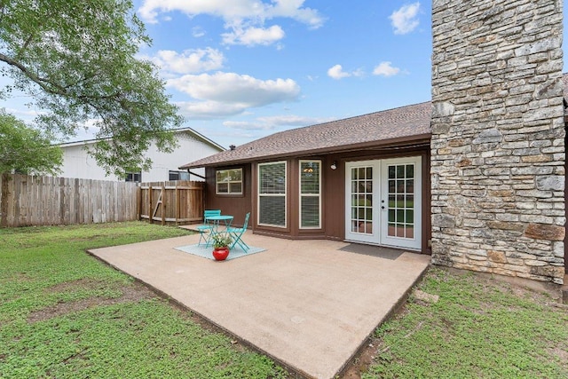 907 Great Oaks Cv, Round Rock, TX 78681 - view of patio / terrace featuring french doors