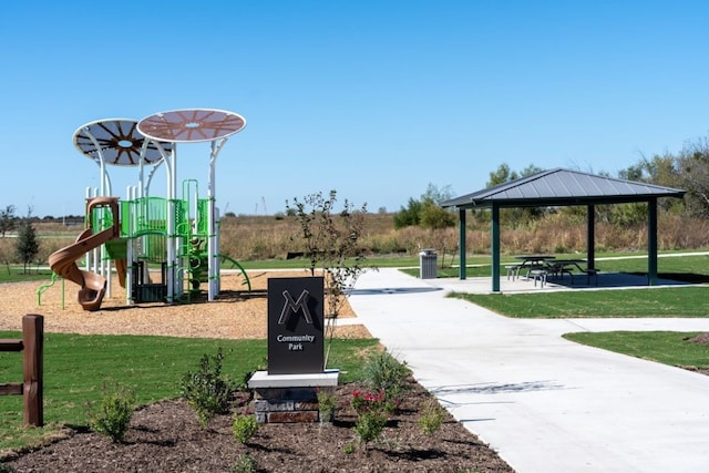 15101 Onager Pass, Manor, TX 78653 - communal playground featuring a gazebo and a yard