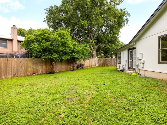 12919 Margit Dr, Austin, TX 78729 - fenced backyard with entry steps