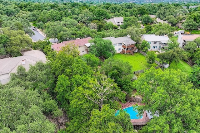 6819 Bayridge Ter, Austin, TX 78759 - aerial view of residential area with a pool area