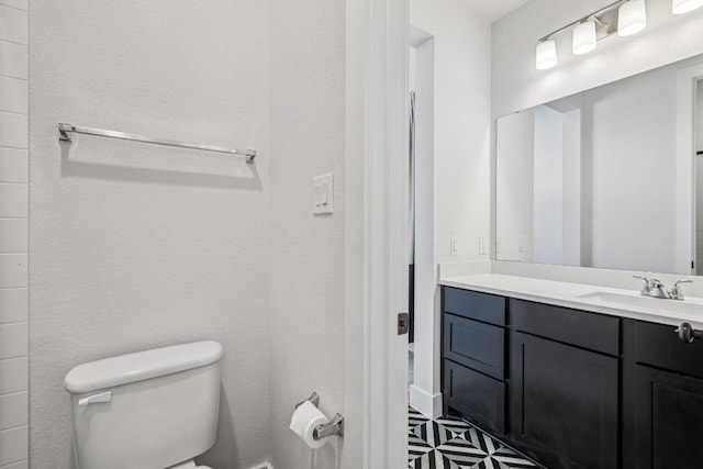 412 Pin Cherry Pass, San Marcos, TX 78666 - half bath with vanity and tile patterned floors