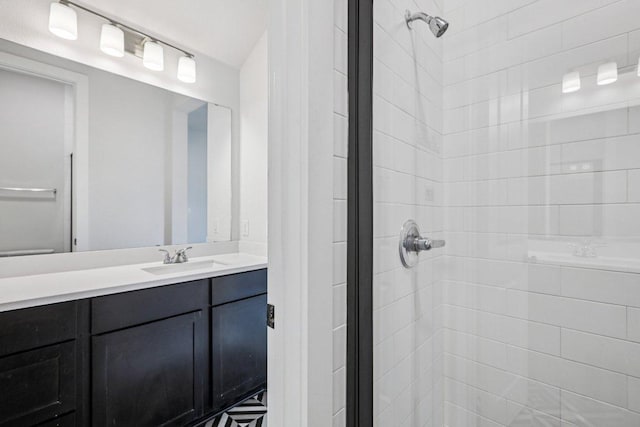 412 Pin Cherry Pass, San Marcos, TX 78666 - bathroom with a shower stall and vanity