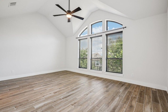 412 Pin Cherry Pass, San Marcos, TX 78666 - bonus room featuring wood finished floors, lofted ceiling, and a ceiling fan