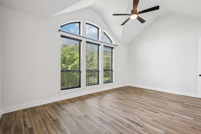 412 Pin Cherry Pass, San Marcos, TX 78666 - bonus room with vaulted ceiling, wood finished floors, and a ceiling fan