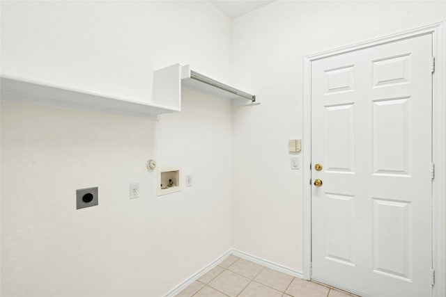 11024 Mint Julep Dr, Austin, TX 78748 - laundry area featuring hookup for an electric dryer, hookup for a washing machine, light tile patterned flooring, and hookup for a gas dryer
