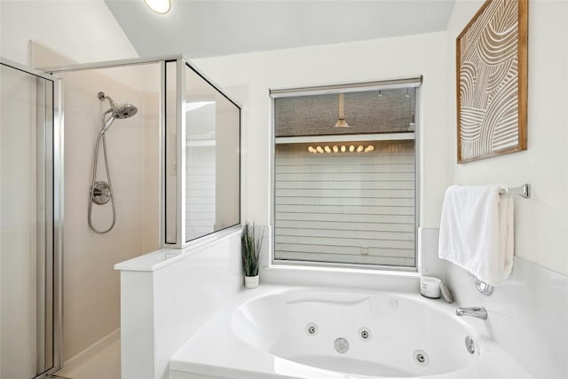 11024 Mint Julep Dr, Austin, TX 78748 - full bathroom featuring a shower stall and a whirlpool tub