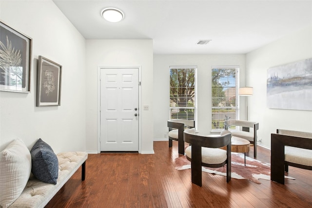 11024 Mint Julep Dr, Austin, TX 78748 - entrance foyer with dark wood-style floors and baseboards