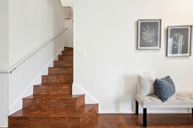 11024 Mint Julep Dr, Austin, TX 78748 - stairs featuring wood finished floors and baseboards