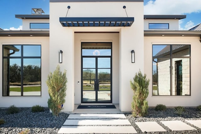 439 Junker Hl, Fredericksburg, TX 78624 - entrance to property featuring stucco siding