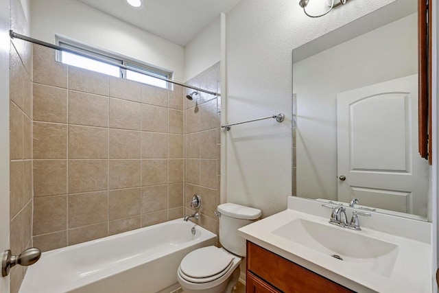 2344 Broken Wagon Dr, Leander, TX 78641 - bathroom with washtub / shower combination and vanity