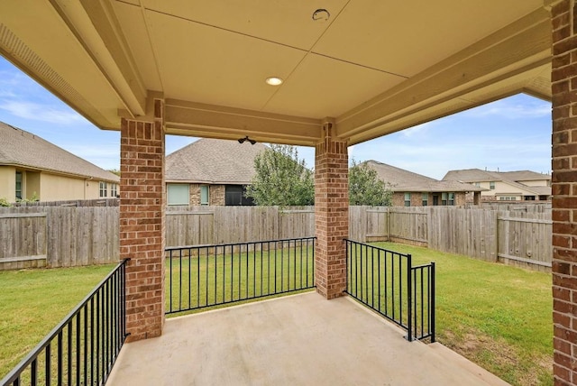 2344 Broken Wagon Dr, Leander, TX 78641 - fenced backyard featuring a patio