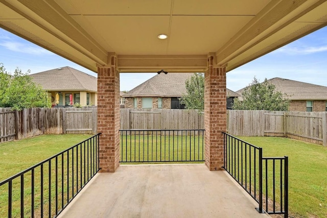 2344 Broken Wagon Dr, Leander, TX 78641 - fenced backyard with a patio