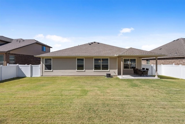 19105 Obed River Dr, Pflugerville, TX 78660 - back of house with a patio and a fenced backyard