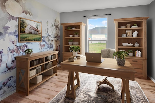 123 Brittany Ln, Bastrop, TX 78602 - office featuring light wood-style floors