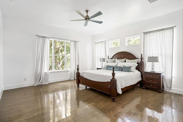 14430 Tuscola Cir, Austin, TX 78734 - bedroom featuring wood finished floors and a ceiling fan