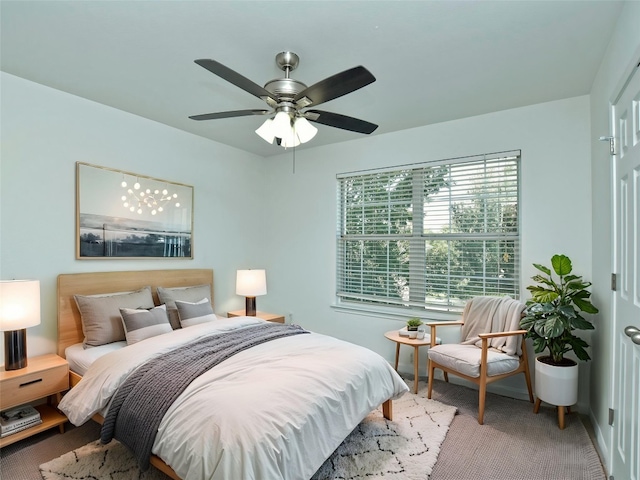 106 S Gadwall Ln, Cedar Park, TX 78613 - bedroom with a ceiling fan and carpet