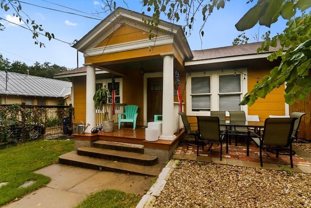 2834 Pearl St, Austin, TX 78705 - rear view of house featuring a porch