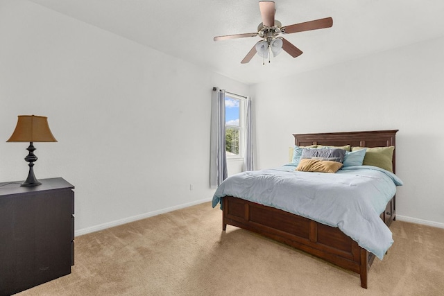 204 Lake Livingston Dr, Georgetown, TX 78628 - bedroom with light colored carpet and a ceiling fan