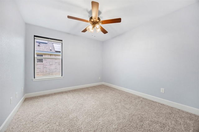 2660 Cowgirl Trl, Belton, TX 76513 - spare room featuring carpet and ceiling fan