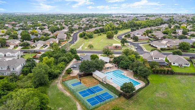 11900 Timber Heights Dr, Austin, TX 78754 - aerial view of residential area with a pool area