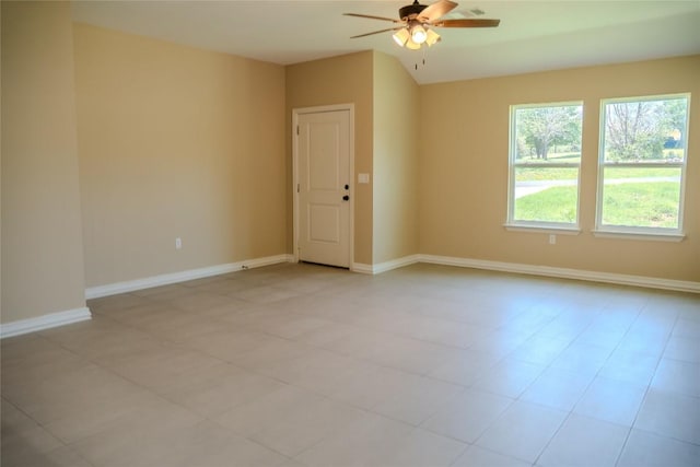 2230 Mc Arthur Ave, Kingsland, TX 78639 - empty room with a ceiling fan and baseboards