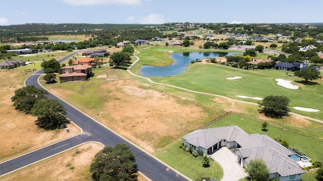 2004 Ballinger Dr, Spicewood, TX 78669 - aerial perspective of suburban area with a nearby body of water and a local golf course