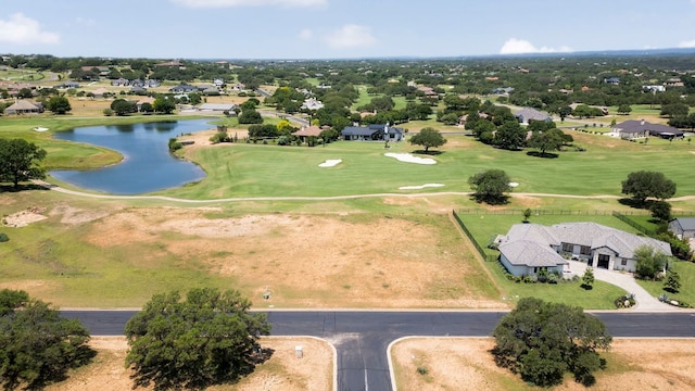 2004 Ballinger Dr, Spicewood, TX 78669 - aerial view of residential area featuring a nearby body of water and a golf club