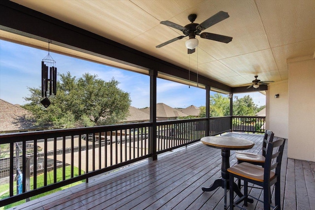 1915 Los Santos Dr, San Marcos, TX 78666 - deck with ceiling fan