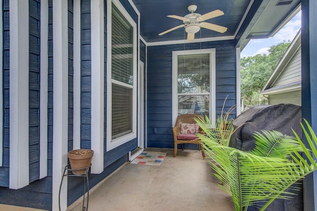 1203 Cardigan St, Cedar Park, TX 78613 - porch featuring ceiling fan