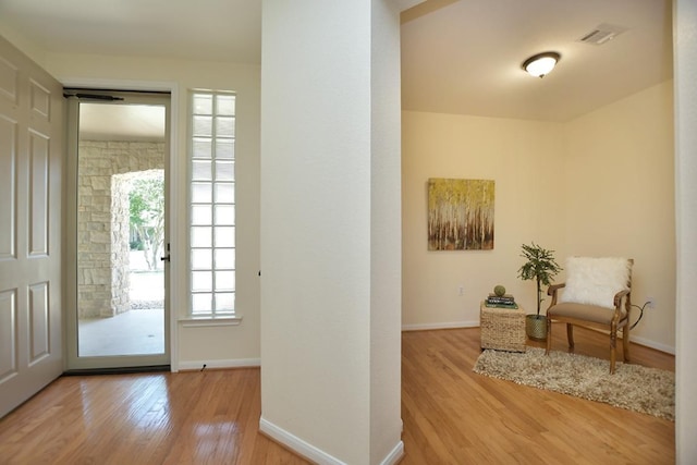 101 Bass St, Georgetown, TX 78633 - entrance foyer with wood finished floors and baseboards