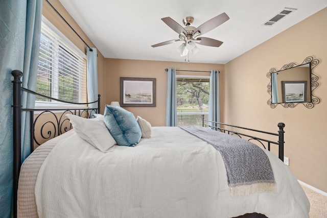 8604 Granada Hills Dr, Austin, TX 78737 - bedroom with carpet floors and ceiling fan