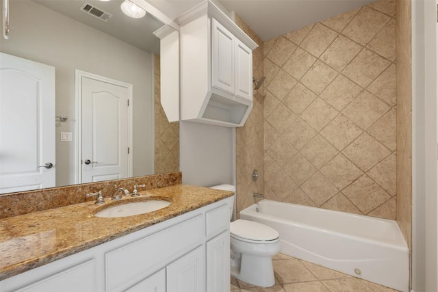 27 Autumn Oaks Dr, The Hills, TX 78738 - bathroom featuring vanity, tile patterned floors, and bathing tub / shower combination