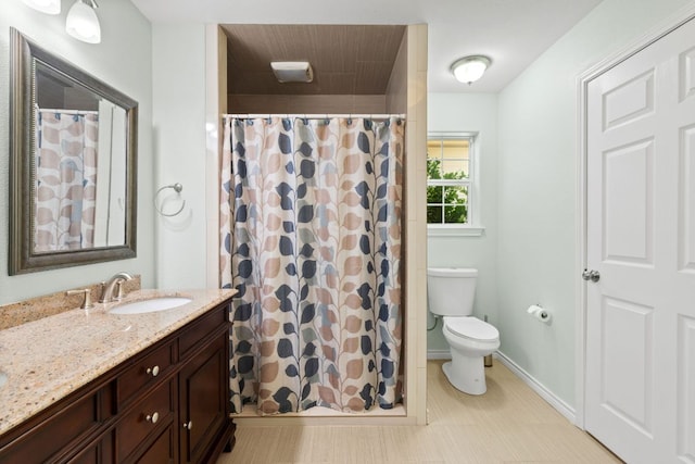 703 Amy Cir, Marble Falls, TX 78654 - bathroom with vanity and a shower with shower curtain