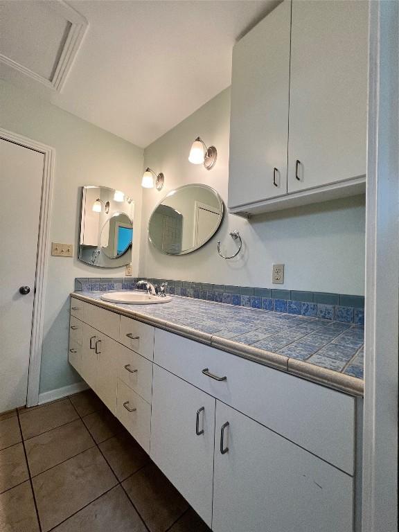 1511 Romeria Dr, Austin, TX 78757 - bathroom with vanity and tile patterned floors