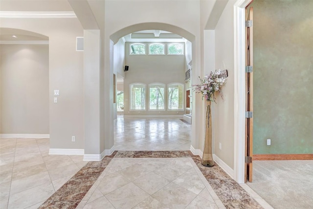 25 Meadows End Dr, Georgetown, TX 78628 - entryway with arched walkways and ornamental molding