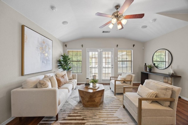 14815 Avery Ranch Blvd Unit 3301, Austin, TX 78717 - living room featuring lofted ceiling, light wood-style flooring, and a ceiling fan