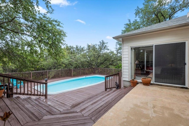 124 Hurst Creek Rd, Austin, TX 78734 - view of pool with a wooden deck