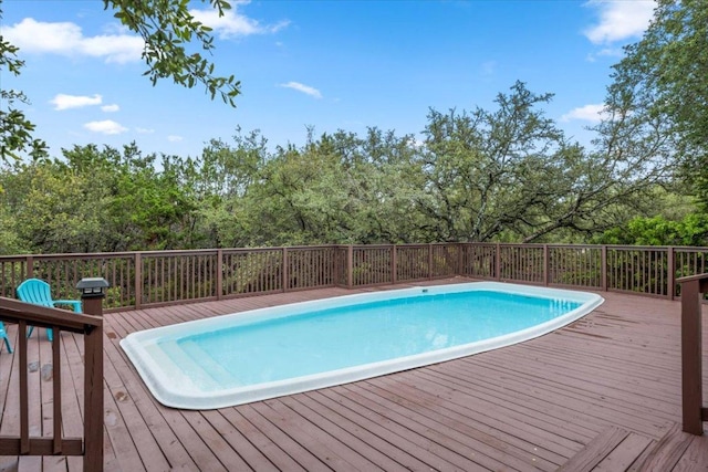 124 Hurst Creek Rd, Austin, TX 78734 - view of pool with a wooden deck