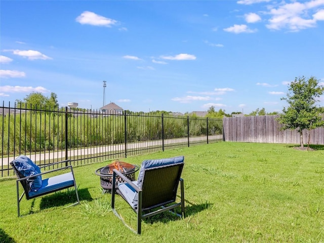 4811 Portillo Way, Pflugerville, TX 78660 - view of yard with a fire pit