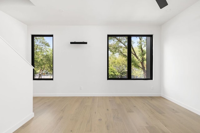 501 E 50th St, Austin, TX 78751 - empty room with light wood-type flooring and ceiling fan