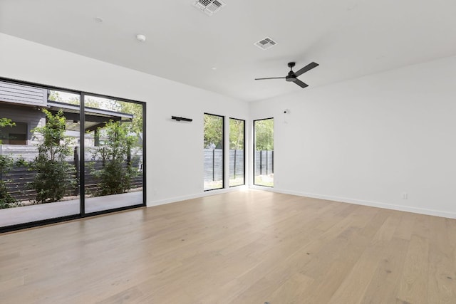 501 E 50th St, Austin, TX 78751 - spare room with light wood-style flooring and ceiling fan