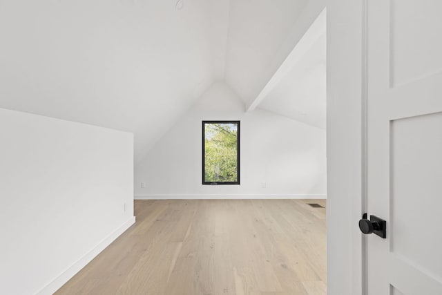 501 E 50th St, Austin, TX 78751 - bonus room with light wood-style flooring and vaulted ceiling