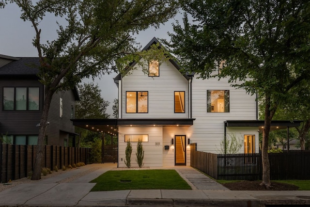 501 E 50th St, Austin, TX 78751 - view of front of property with driveway and an attached carport