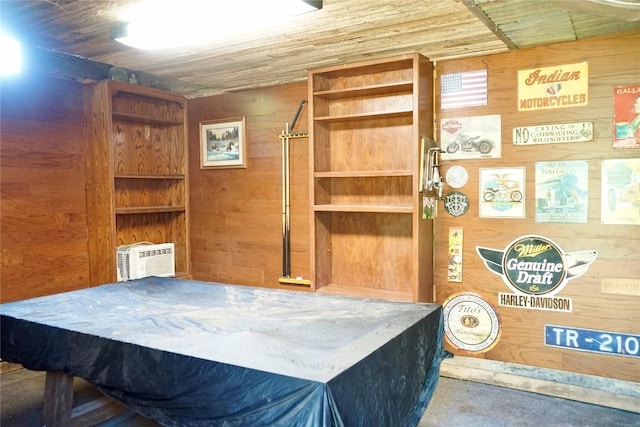 545 W Vaughan St, Bertram, TX 78605 - bedroom with wood walls