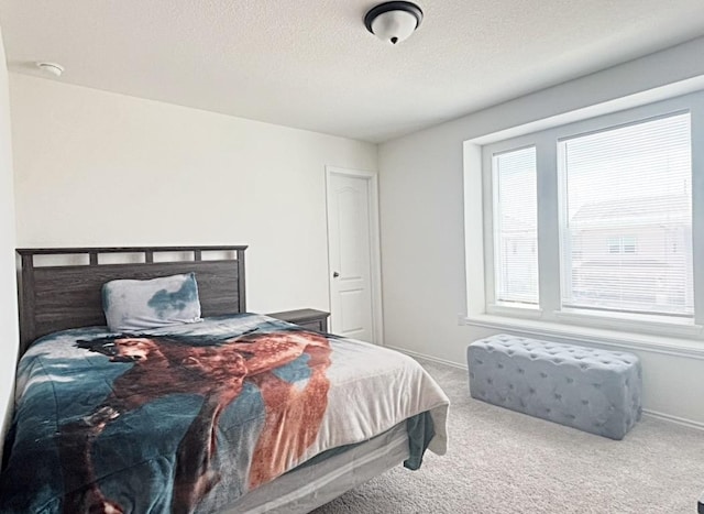12637 Orchard Grove Ln, Manor, TX 78653 - carpeted bedroom featuring a textured ceiling and baseboards