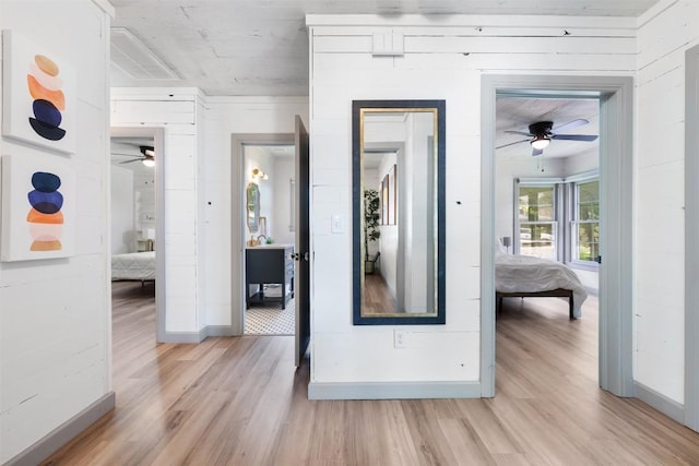 1211 S Church St, Georgetown, TX 78626 - corridor featuring light wood-style floors